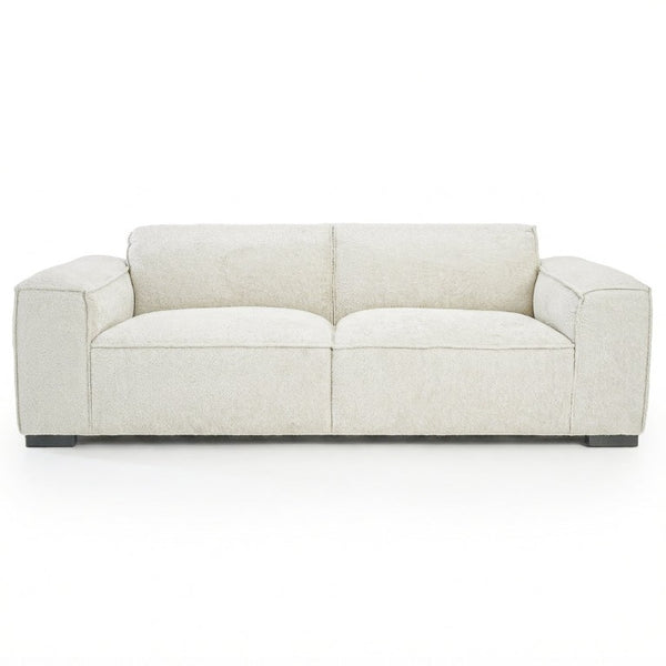 English Elm Woodley Japandi Boucle Sofa Textured Looped Upholstery for Minimalist Living Rooms B183P582320