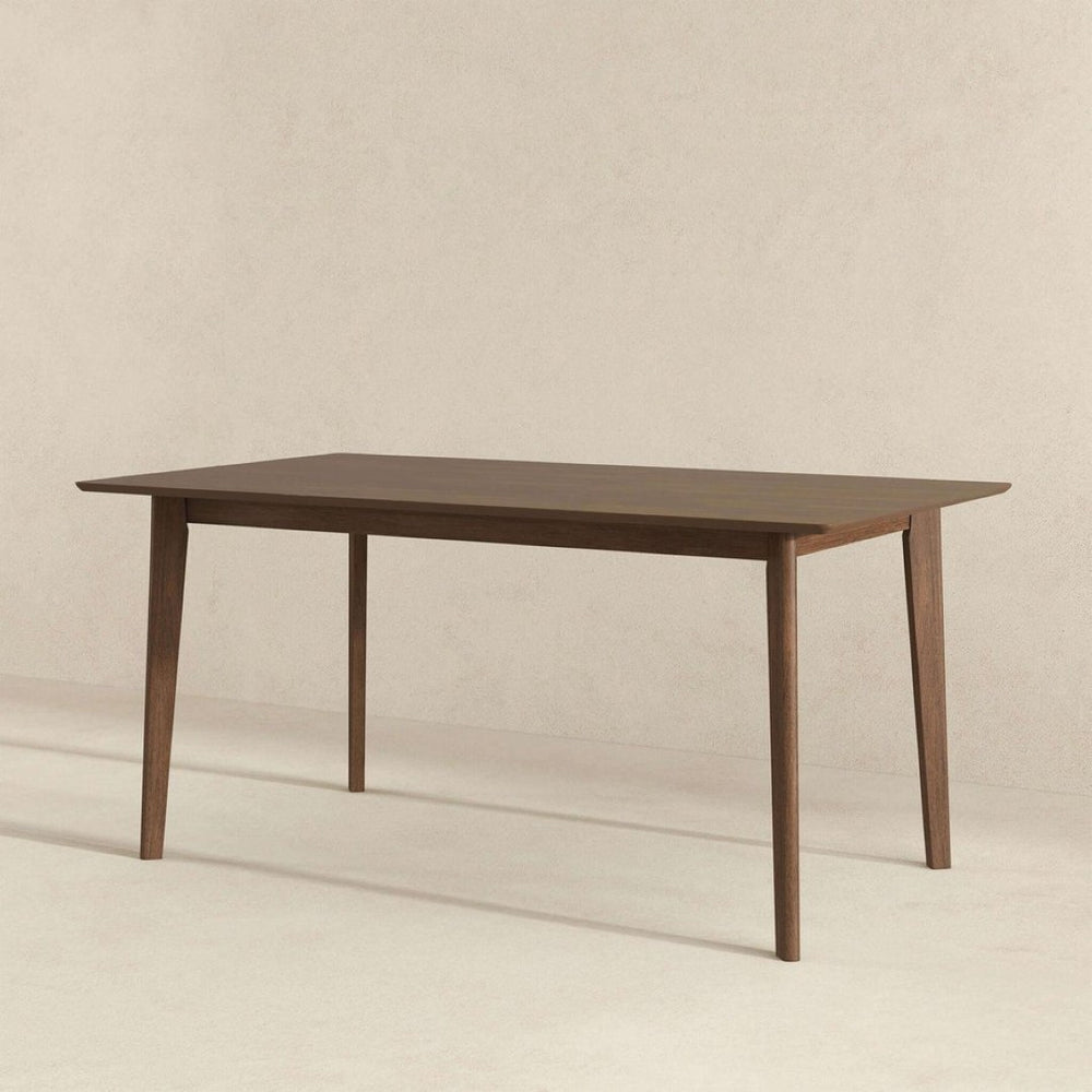 English Elm Carlos Solid Wood Mid-century Dining Set with Tapered Legs Seats Four B183S00184