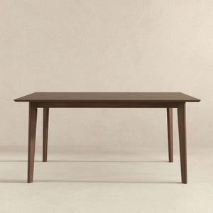 English Elm Carlos Solid Wood Mid-century Dining Set with Tapered Legs Seats Four B183S00184