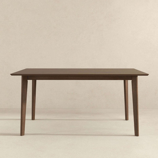 English Elm Carlos Solid Wood Mid-century Dining Set with Tapered Legs Seats Four B183S00184