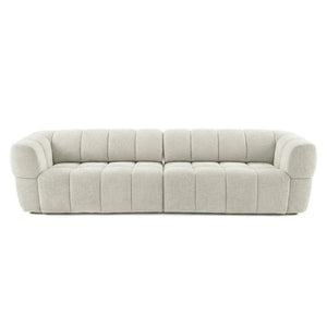 English Elm Burntwood Grid Tufted Chenille Power Sliding Sofa for Modern Living Rooms B183S00235