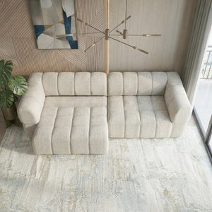English Elm Burntwood Grid Tufted Chenille Power Sliding Sofa for Modern Living Rooms B183S00235