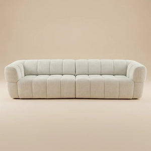 English Elm Burntwood Grid Tufted Chenille Power Sliding Sofa for Modern Living Rooms B183S00235