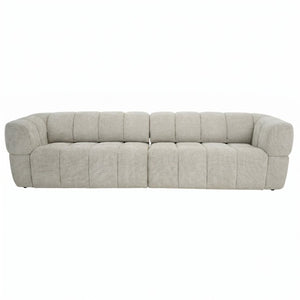 English Elm Burntwood Grid Tufted Chenille Power Sliding Sofa for Modern Living Rooms B183S00235