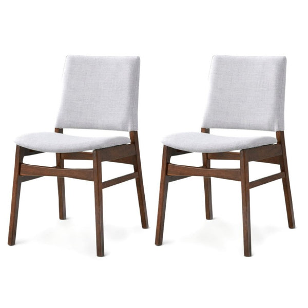 English Elm Modern Walnut Brown Solid Wood 5 Piece Dining Set with PU Leather Cushion Chairs B183S00250