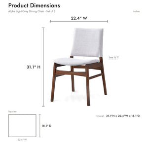 English Elm Modern Walnut Brown Solid Wood 5 Piece Dining Set with PU Leather Cushion Chairs B183S00250