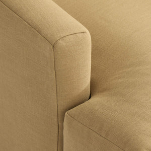 Bernhardt Marisol Track Arm Accent Chair with Plush Fabric and Solid Wood Feet