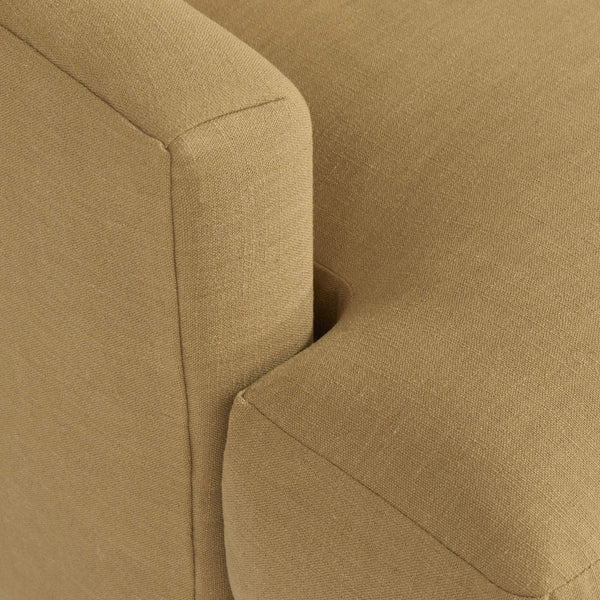 Bernhardt Marisol Contemporary Fabric Sofa with Track Arms and Tailored Lumbar Support