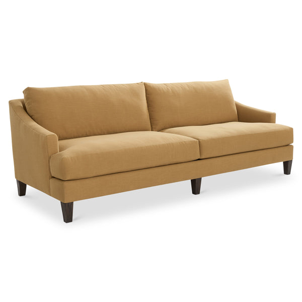 Bernhardt Marisol Contemporary Fabric Sofa with Track Arms and Tailored Lumbar Support