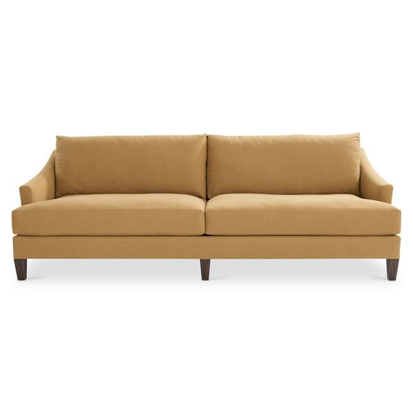 Bernhardt Marisol Contemporary Fabric Sofa with Track Arms and Tailored Lumbar Support