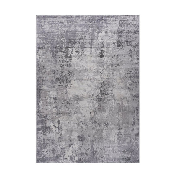 English Elm Marfi Oriental Woven Area Rug Stain Resistant Low Pile for Living or Dining Rooms Light Grey B189P183429