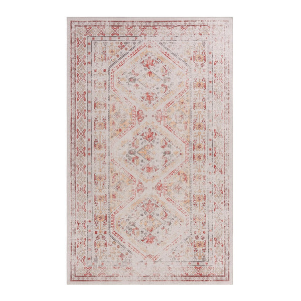 English Elm Maval Chenille Flatweave Washable Area Rug Bohemian Neutral for Living Dining Spaces B189P188992