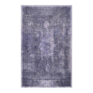 English Elm Maval Chenille Area Rug Machine Washable Low Pile Non-Slip Backing for Living Rooms B189P189043
