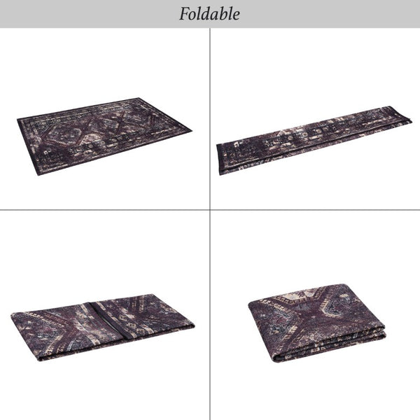 English Elm Marfi Oriental Woven Area Rug Neutral Tones Machine Made for Living and Dining Black+Burgundy Polyester 144x108 inch B189P189055
