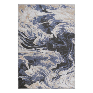English Elm Marfi Oriental Woven Area Rug Neutral Tones Machine Made for Living and Dining Light Blue Polypropylene 120x93 inch B189P493040