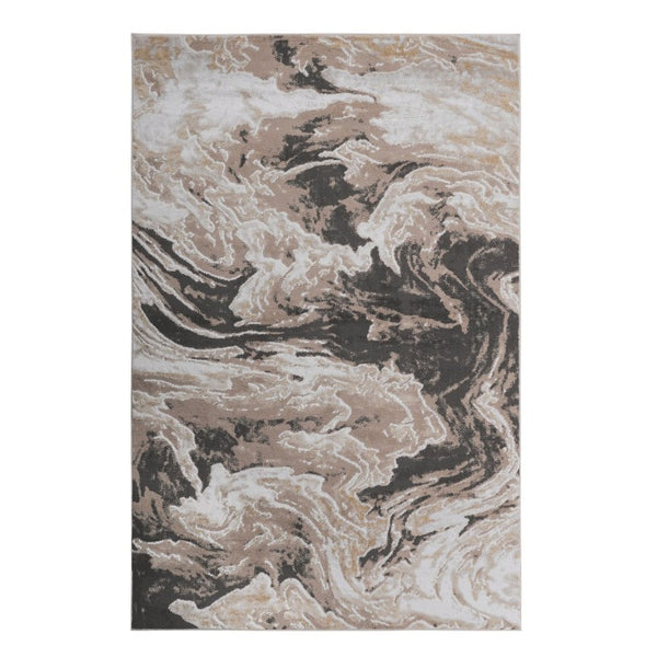 English Elm Marfi Oriental Woven Area Rug Neutral Tones Machine Made for Living and Dining Light Brown Polypropylene 120x93 inch B189P493045