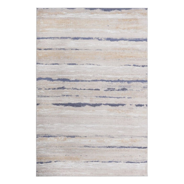 English Elm Payas Abstract Power Loomed Area Rug Polypropylene Blend for Modern Living Spaces Ivory Multi B189P493049