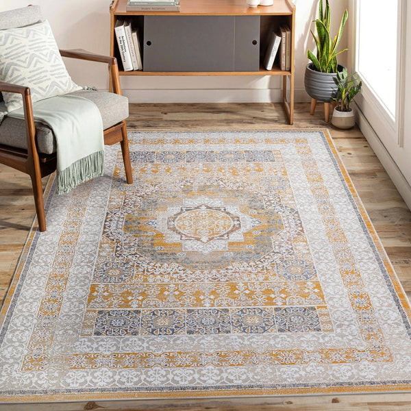 English Elm Payas Abstract Area Rug Power Loomed Polypropylene Low Pile Living Room Floor Accent Cream B189P493063