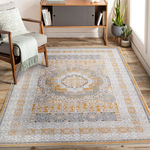 English Elm Payas Abstract Power Loomed Area Rug Polypropylene Blend for Modern Living Spaces Cream B189P493064