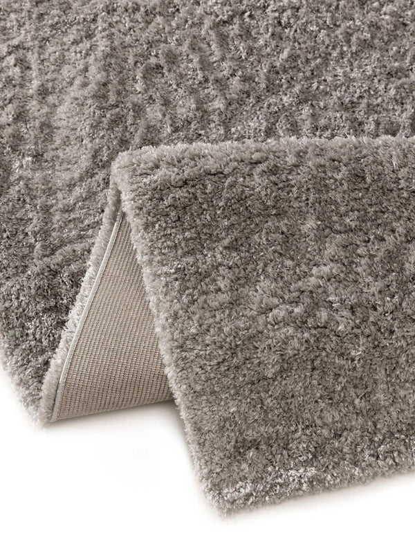 English Elm Merino High-Pile Shag Area Rug Soft Plush Synthetic Fibers for Living Rooms and Bedrooms Gray B189P556227