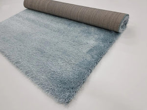 English Elm Merino High-Pile Shag Area Rug Soft Plush Synthetic Fibers for Living Rooms and Bedrooms Blue B189P556228