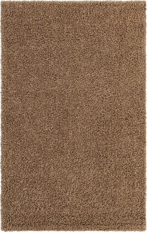 English Elm Merino High-Pile Shag Area Rug Soft Plush Synthetic Fibers for Living Rooms and Bedrooms Coffee B189P556230