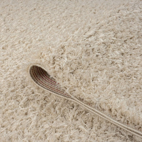 English Elm Merino High-Pile Shag Area Rug Soft Plush Synthetic Fibers for Living Rooms and Bedrooms Beige B189P556234