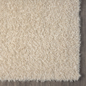 English Elm Merino High-Pile Shag Area Rug Soft Plush Synthetic Fibers for Living Rooms and Bedrooms Beige B189P556234