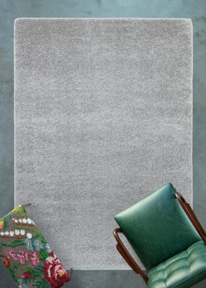 English Elm Zanca Plush High Pile Shag Area Rug Soft Neutral Tone for Living Room or Bedroom B189P556236
