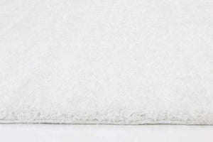 English Elm Zanca High Pile Shag Area Rug Plush Synthetic Fibers for Living Rooms and Bedrooms White B189P556237