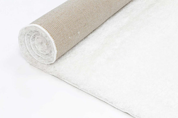 English Elm Zanca High Pile Shag Area Rug Plush Synthetic Fibers for Living Rooms and Bedrooms White B189P556237