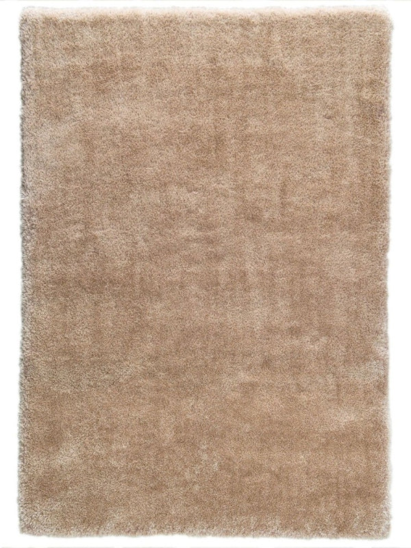English Elm Zanca High Pile Shag Area Rug Plush Synthetic Fibers for Living Rooms and Bedrooms Gold B189P556239