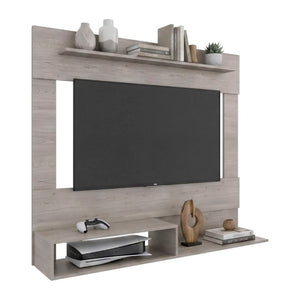 English Elm Being Floating Wall Mounted Media Console with Open Shelf and Enclosed Storage for Living Rooms B200P543530