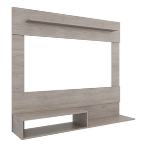 English Elm Being Floating Wall Mounted Media Console with Open Shelf and Enclosed Storage for Living Rooms B200P543530