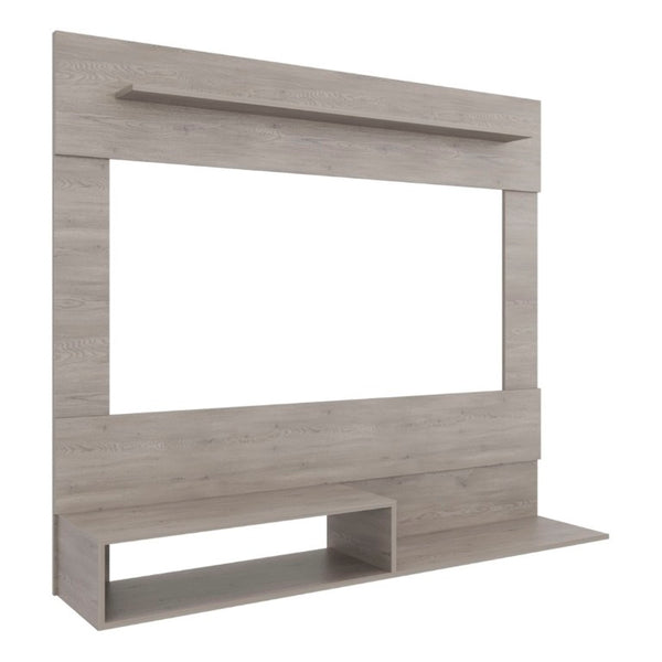 English Elm Being Floating Wall Mounted Media Console with Open Shelf and Enclosed Storage for Living Rooms B200P543530