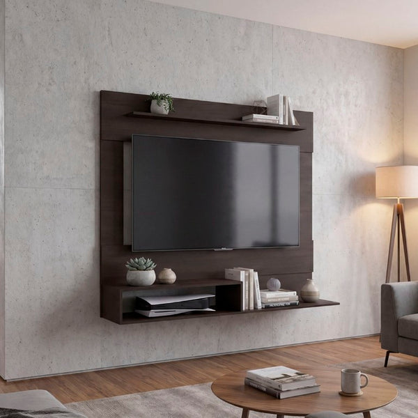 English Elm Being Floating Wall Mounted Media Console Engineered Wood Storage for Living Room B200P543531