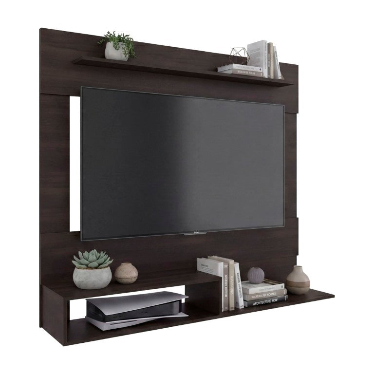 English Elm Being Floating Wall Mounted Media Console Engineered Wood Storage for Living Room B200P543531