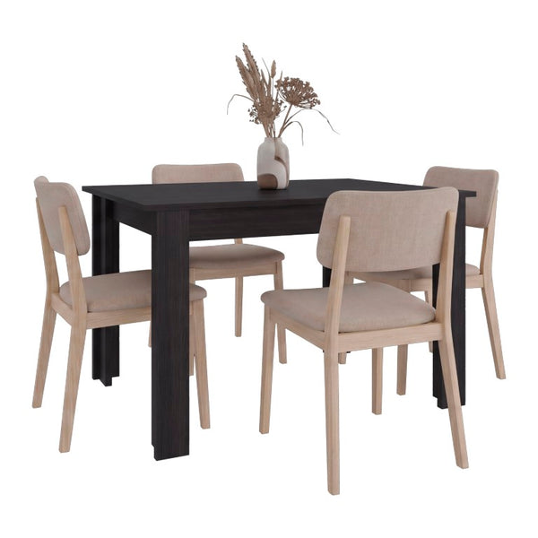 English Elm Portofino Minimalist Rectangular Dining Table Engineered Wood Seats Four Modern Home B200P568758