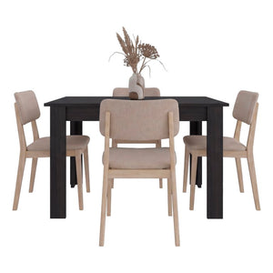 English Elm Portofino Minimalist Rectangular Dining Table Engineered Wood Seats Four Modern Home B200P568758