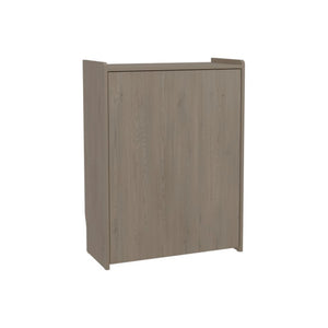 English Elm Leslie Sliding Surface Writing Desk with Integrated Shelves for Small Spaces B200P569580