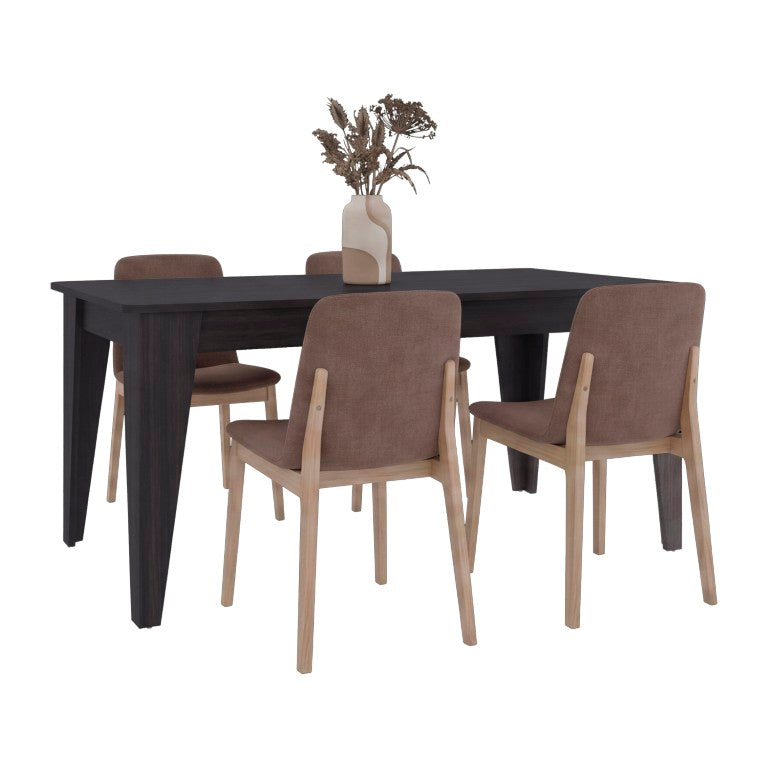 English Elm Torino Modern Rectangular Dining Table Seats Four with Engineered Wood and Sturdy Legs B200P569582