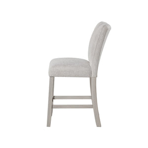 English Elm Magaly Upholstered Polyester Bar Stool Set of Two for Kitchen Island Seating B201P501920