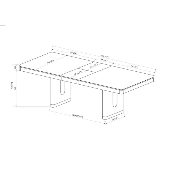 English Elm Morgan Wood Grain Dining Table with Butterfly Leaf Seats Six for Formal Gatherings B201P501924