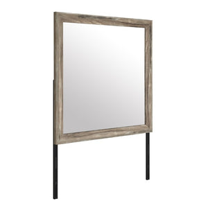 English Elm Callisie Square Dresser Mirror Warm Brown Wood Frame for Bedroom Wall Decor B201P547195