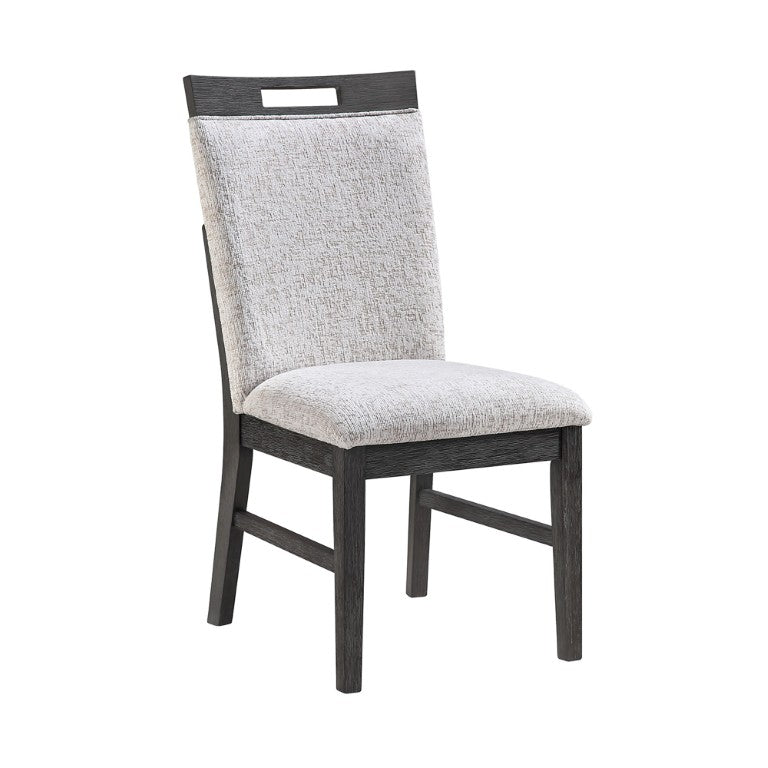 English Elm Silas Farmhouse Ladder Back Dining Chair Set with Padded Seats for Cozy Gatherings B201P548163