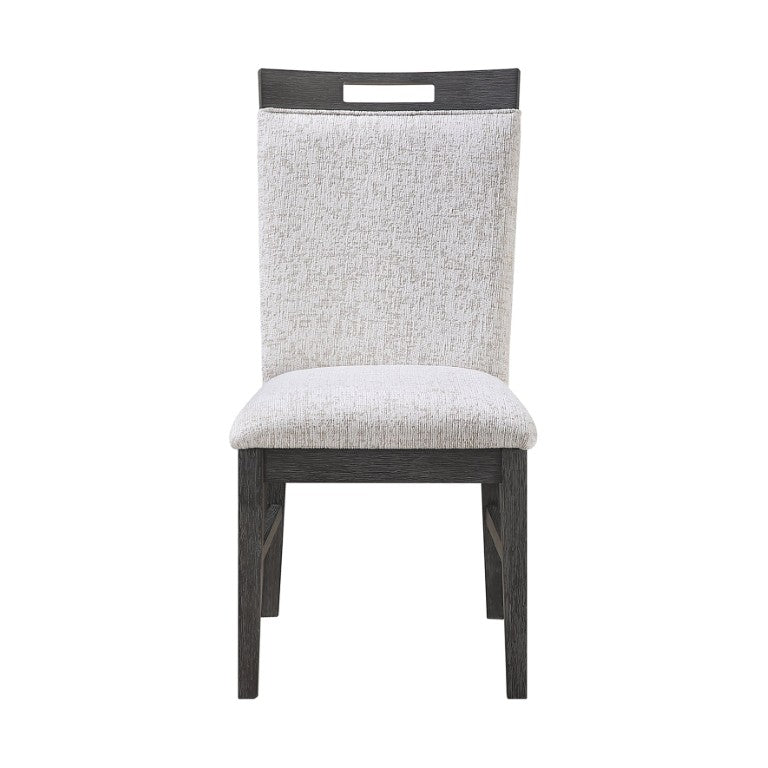 English Elm Silas Farmhouse Ladder Back Dining Chair Set with Padded Seats for Cozy Gatherings B201P548163