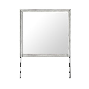 English Elm Eleanor Rectangular Dresser Mirror Grey Wash Wood Frame Bedroom Accent Piece B201P548963