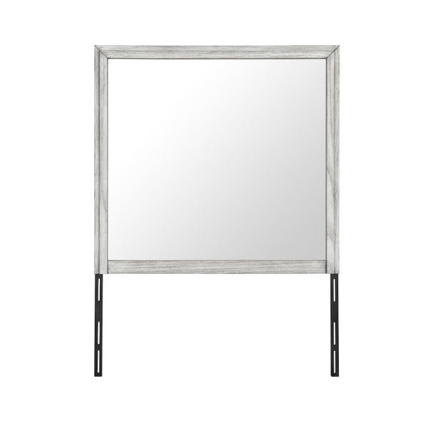 English Elm Eleanor Rectangular Dresser Mirror Grey Wash Wood Frame Bedroom Accent Piece B201P548963