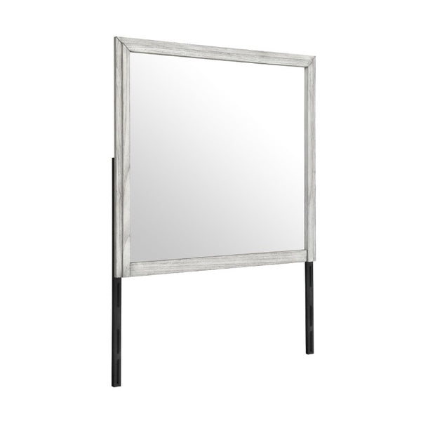 English Elm Eleanor Rectangular Dresser Mirror Grey Wash Wood Frame Bedroom Accent Piece B201P548963