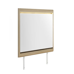English Elm Gigi Gold Frame Dresser Mirror with Built in LED Lights for Bedroom Vanity B201P548984